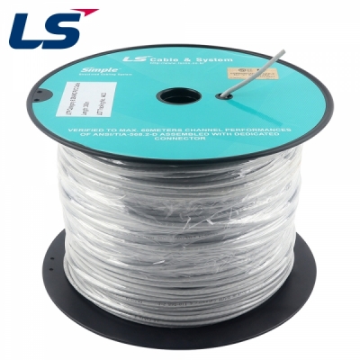 LS전선 CAT.6 UTP Slim 케이블 300m (28AWG/단선/그레이)