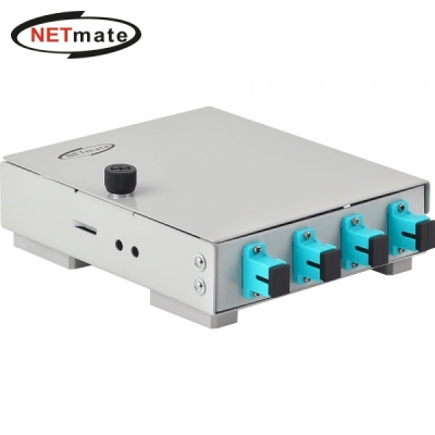 강원전자 넷메이트 4포트 미니 광분배함(OM3 SC 어댑터 포함) NM-FDWS04M3