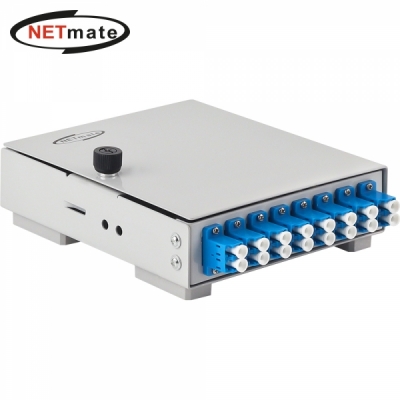 강원전자 넷메이트 8포트 미니 광분배함(LC 어댑터 포함) NM-FDWL08