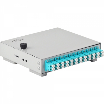 강원전자 넷메이트 12포트 미니 광분배함(OM3 LC 어댑터 포함) NM-FDWL12M3