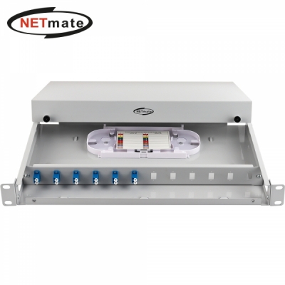 강원전자 넷메이트 12포트 1U 랙 타입 광분배함(LC 어댑터 6개 포함) NM-FDRL06