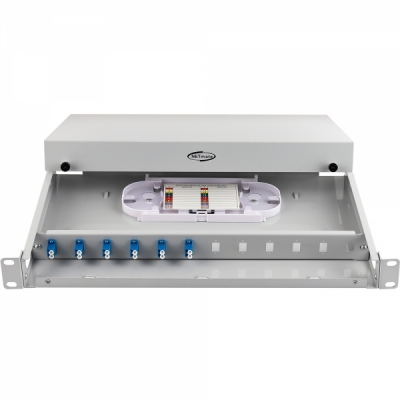 강원전자 넷메이트 12포트 1U 랙 타입 광분배함(LC 어댑터 6개 포함) NM-FDRL06