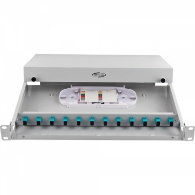 강원전자 넷메이트 12포트 1U 랙 타입 광분배함(OM3 SC 어댑터 포함) NM-FDRS12M3