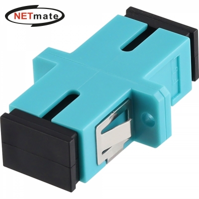 강원전자 넷메이트 SC Simplex OM3 멀티모드 광 어댑터(세라믹) NM-FASCM3