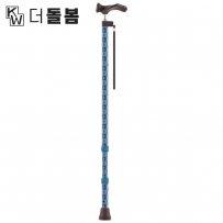 강원전자 더돌봄 프리미엄 아이젠 오른손 지팡이(블루) DB-CASB01