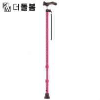 강원전자 더돌봄 프리미엄 아이젠 오른손 지팡이(핑크) DB-CASP02