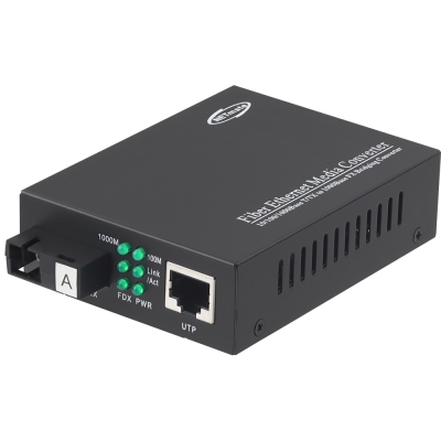 강원전자 넷메이트 기가비트 이더넷 BiDi 광 컨버터(SC/TX1310nm/RX1550nm/20km) NM-OFC08A