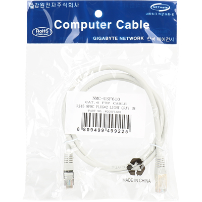 강원전자 넷메이트 CAT.6 FTP 다이렉트 케이블 1m NMC-USF610