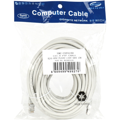 강원전자 넷메이트 CAT.6 FTP 다이렉트 케이블 15m NMC-USF6150