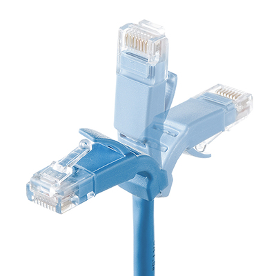 강원전자 산와서플라이 CAT.5E UTP 다이렉트 케이블 1m(플렉시블 커넥터) KB-T5YL-01LB