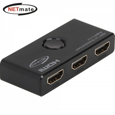 강원전자 넷메이트 4K 60Hz HDMI 2채널 수동 선택기 NM-PTS13B