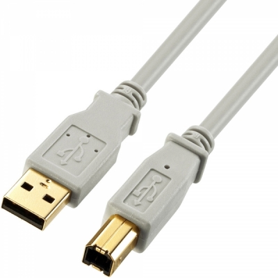 강원전자 산와서플라이 USB2.0 AM-BM 케이블 5m (USB-IF 인증) KU20-5HK2