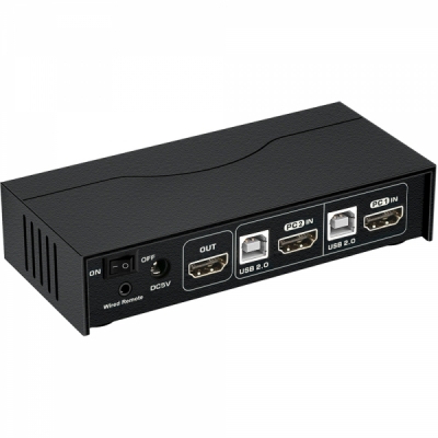 강원전자 넷메이트 4K 60Hz HDMI KVM 2:1 스위치(USB) NM-HK4602P