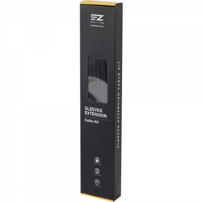 강원전자 넷메이트 PSU 연장 16AWG 슬리빙 케이블 세트 (블랙 4종) [EZDIY-FAB] NM-DPI213
