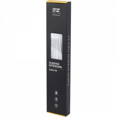 강원전자 넷메이트 PSU 연장 16AWG 슬리빙 케이블 세트 (올화이트 4종) [EZDIY-FAB] NM-DPI2131