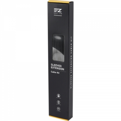 강원전자 넷메이트 PSU 연장 16AWG 슬리빙 케이블 세트 (블랙 4종) [EZDIY-FAB] NM-DPI2272