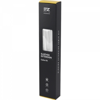 강원전자 넷메이트 PSU 연장 16AWG 슬리빙 케이블 세트 (화이트 6종) [EZDIY-FAB] NM-DPI228