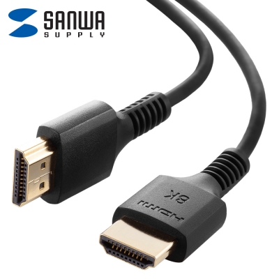 강원전자 산와서플라이 8K 60Hz HDMI 2.1 Slim 케이블 1.5m KM-HD20-US15