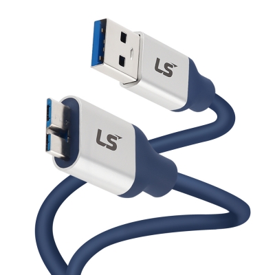 LS전선 USB3.0 슈퍼라이프사이클 High-Flex AM-MicroB 케이블 3m LS-UBBM-30H-030