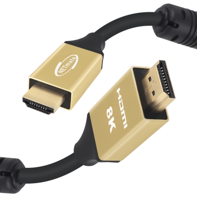 강원전자 넷메이트 ATC 공식 인증 HDMI 2.1 Gold Metal 케이블 7m NM-HQM07G