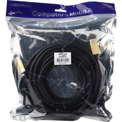 강원전자 넷메이트 ATC 공식 인증 HDMI 2.1 Gold Metal 케이블 15m NM-HQM15G
