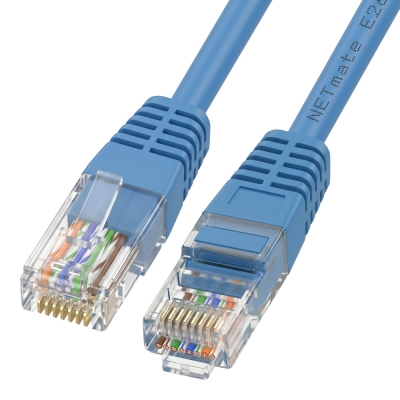 강원전자 넷메이트 CAT.5E UTP 랜 케이블 3m, 블루 NMC-U503BL