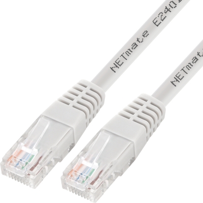 강원전자 넷메이트 CAT.5E UTP 랜 케이블 1.5m, 그레이 NMC-U515G