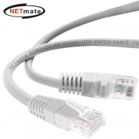 강원전자 넷메이트 CAT.5E UTP 랜 케이블 2m, 그레이 NMC-U520G