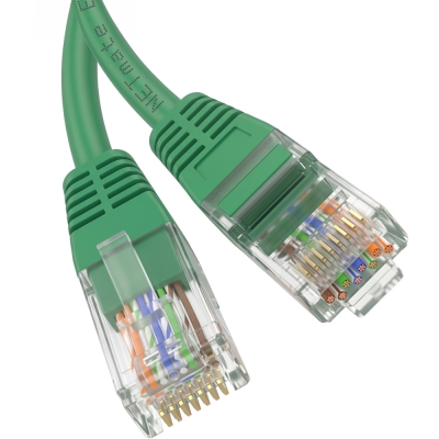 강원전자 넷메이트 CAT.6 UTP 랜 케이블 0.3m, 그린 NMC-U6003GN