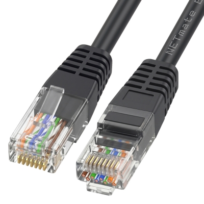 강원전자 넷메이트 CAT.6 UTP 랜 케이블 1.5m, 블랙 NMC-U6015BK