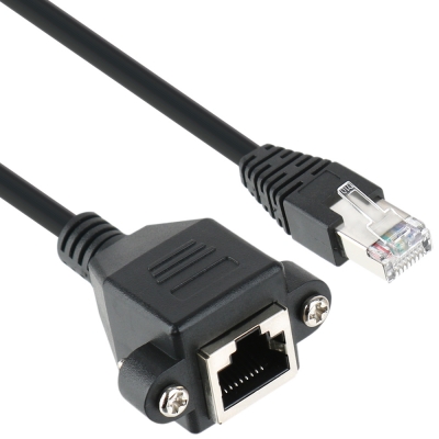 강원전자 넷메이트 CAT.6 SFTP 연장 판넬형 랜 케이블 0.5m NMC-U605FZ