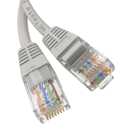 강원전자 넷메이트 CAT.6 UTP 랜 케이블 1m, 그레이 NMC-U610G
