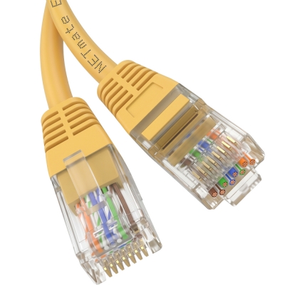 강원전자 넷메이트 CAT.6 UTP 랜 케이블 20m, 옐로우 NMC-U620Y