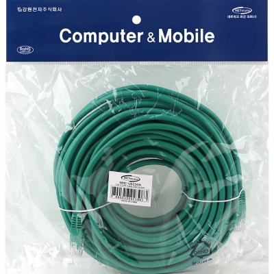 강원전자 넷메이트 CAT.6 UTP 랜 케이블 25m, 그린 NMC-U625GN