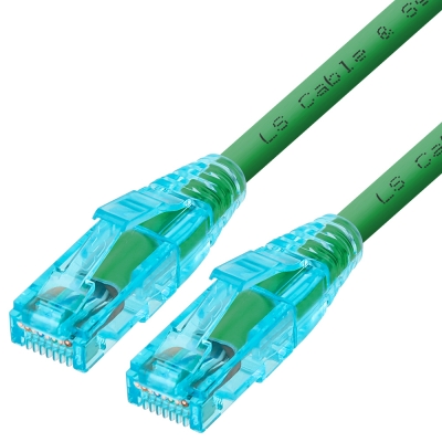 LS전선 CAT.6 UTP 랜 케이블 0.5m, 그린 NMX-LS605GN