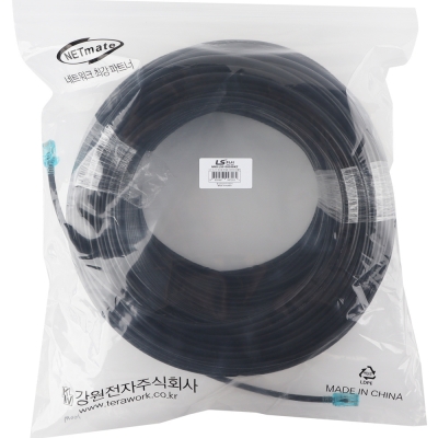 LS전선 CAT.6 UTP 옥외용 랜 케이블 100m (블랙) NMX-LS61000XBKZ