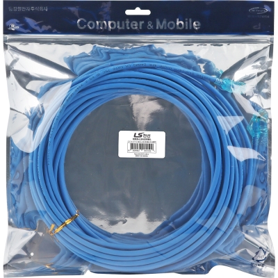 LS전선 CAT.6 UTP EZ 플러그 랜 케이블 20m (블루) NMX-LS6200BL