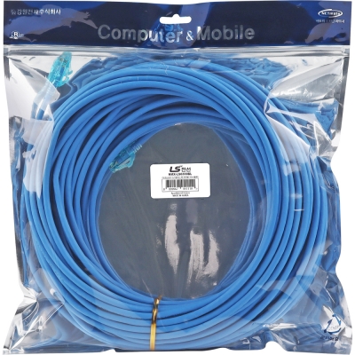LS전선 CAT.6 UTP EZ 플러그 랜 케이블 30m (블루) NMX-LS6300BL